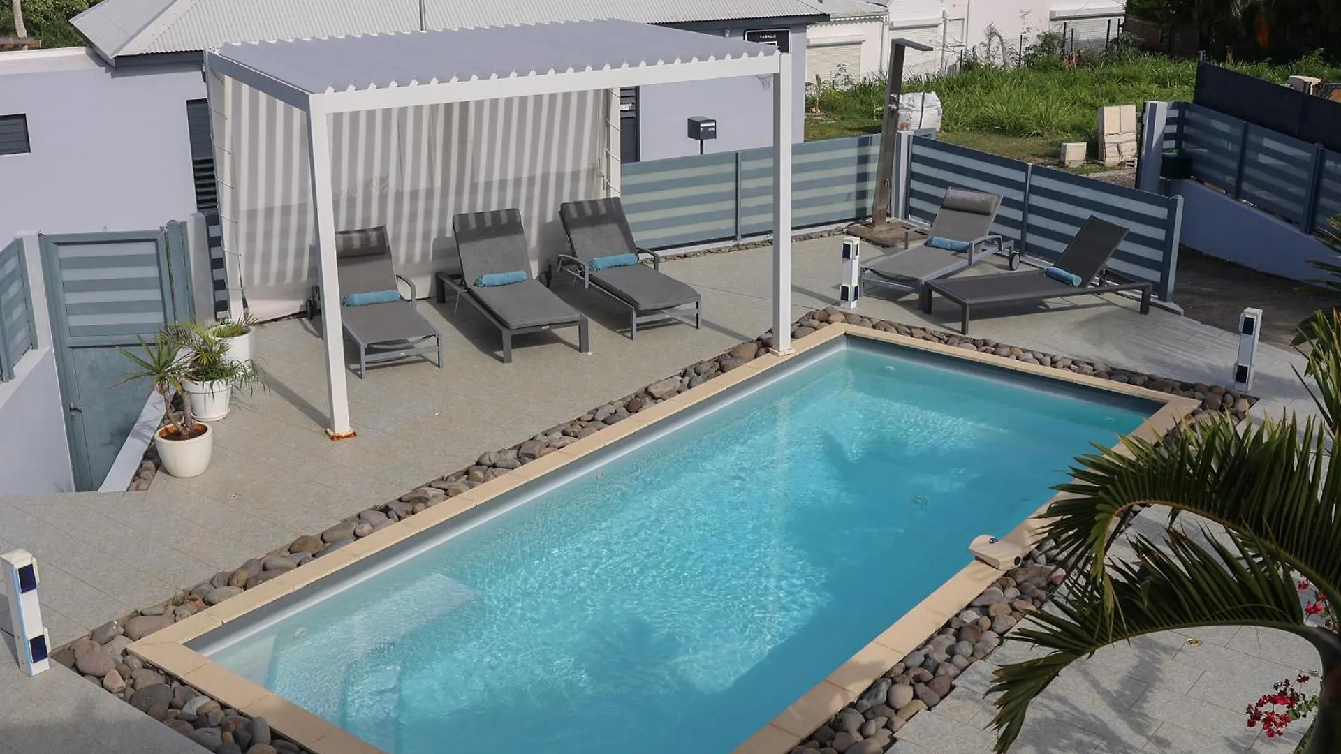 Villa Aux Orchidees - 3 Chambres Piscine Vue Mer - Salon Climatisee 圣安尼