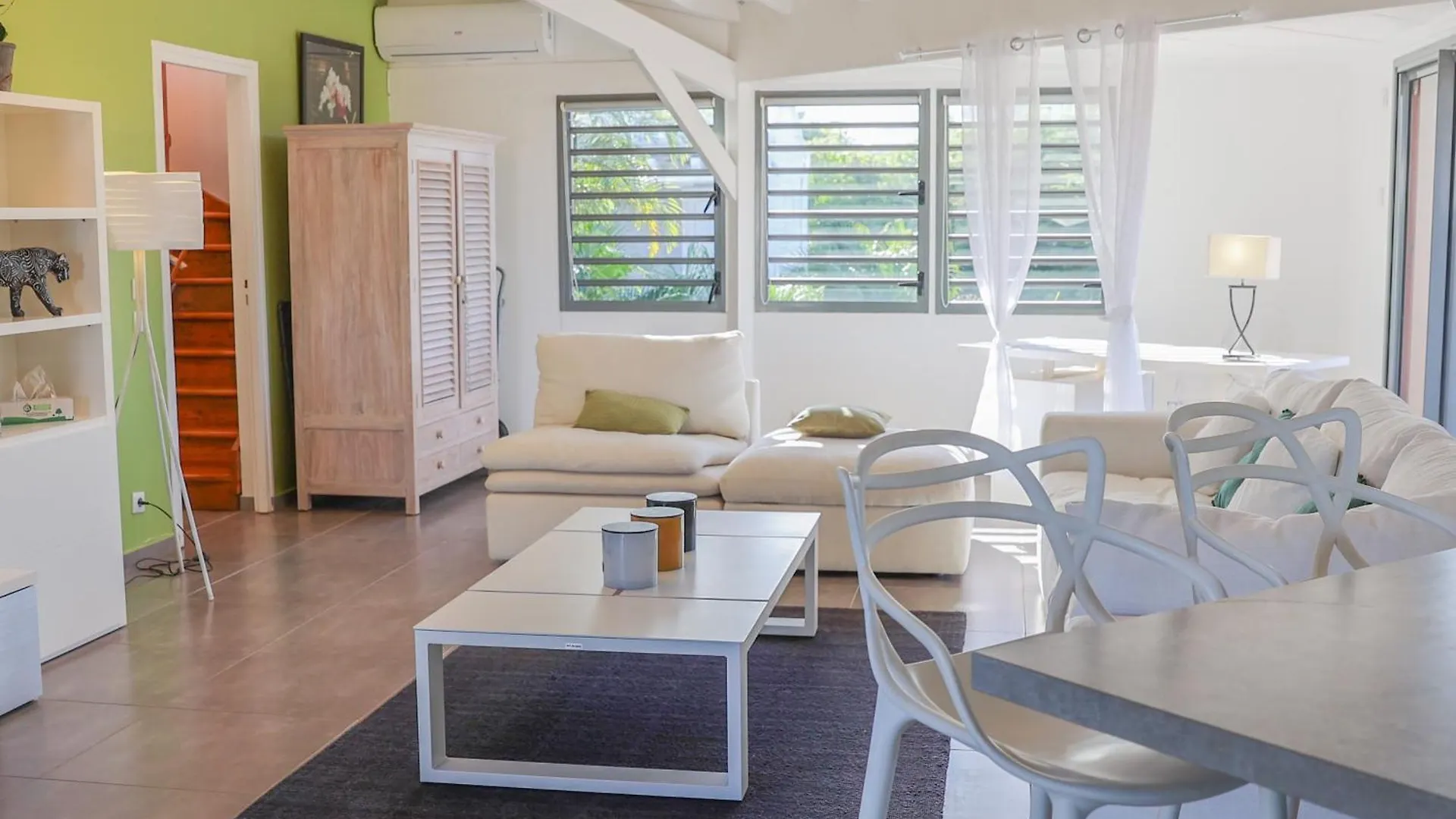Villa Aux Orchidees - 3 Chambres Piscine Vue Mer - Salon Climatisee 圣安尼 瓜德罗普