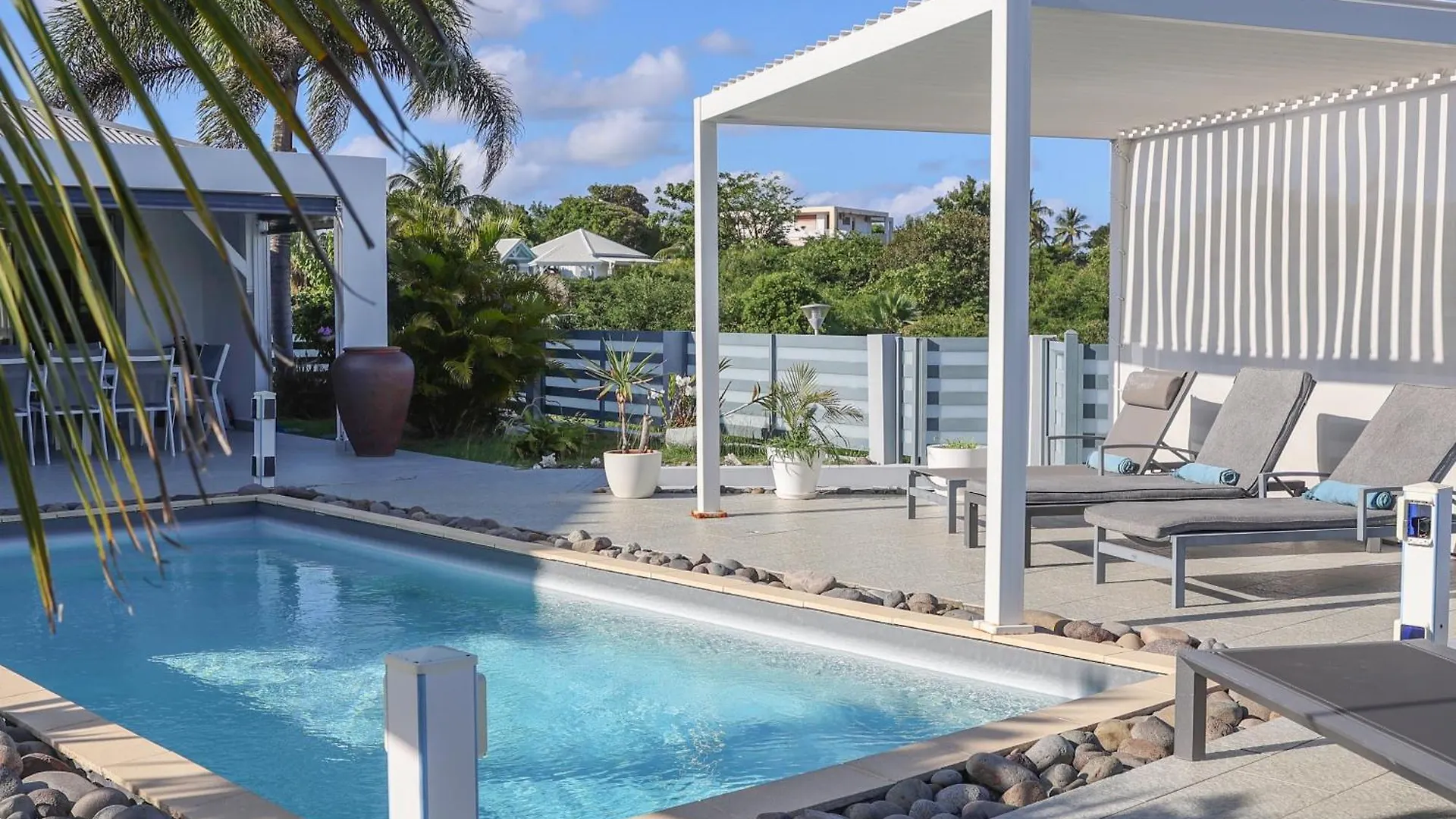 Villa Aux Orchidees - 3 Chambres Piscine Vue Mer - Salon Climatisee 圣安尼